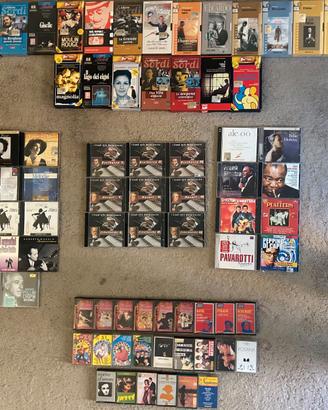 Lotto VHS-CD-DVD-cassette anni 60-70-80-90