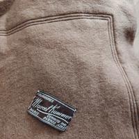 Coperta vintage con lana e pelliccia vera.