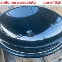 Lavabo lavandino in granito nero assoluto