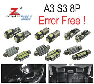 KIT 20 LAMPADE LED INTERNE 2003-2013 PER AUDI A3 S