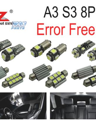 KIT 20 LAMPADE LED INTERNE 2003-2013 PER AUDI A3 S