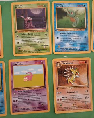 Pokemon carte prima edizione 