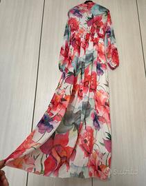 Zuiki-vestito lungo floreale S