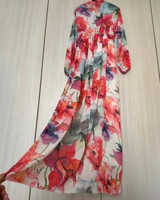 Zuiki-vestito lungo floreale S