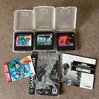 Set di 3 videogiochi per SEGA Game Gear