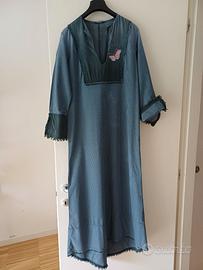 Abito Fuerteventura lungo 100% cotone, tg. 44 nuov