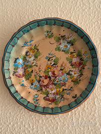 Piatto decorativo ceramica Morelli Faenza