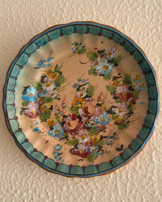 Piatto decorativo ceramica Morelli Faenza