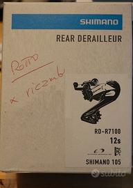 Deragliatore post. Shimano 105 12v per ricambi