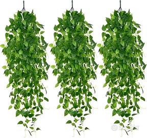3 piante artificiali pendenti Pothos – Vautvis