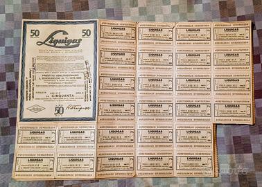Lotto 44 Titoli Liquigas 1973 - 10 Serie Diverse