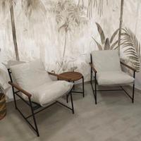 Set poltrone da giardino e tavolino. Nuovo