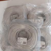 cavo LAN  ethernet  50 metri  x 5 matasse 250 MT