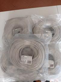 cavo LAN  ethernet  50 metri  x 5 matasse 250 MT