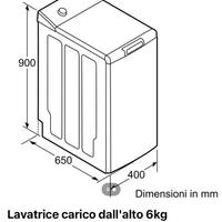 Lavatrice carico dall alto slim 40cm
