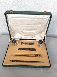 Set d’epoca  da collezione con accessori da scriva