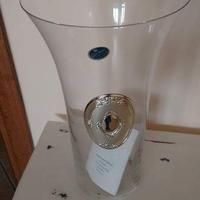 Vaso cristallo e argento