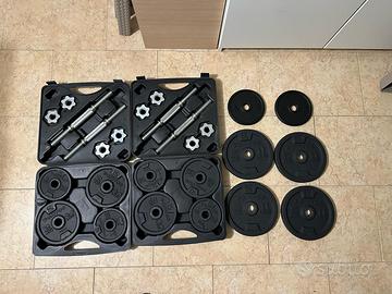 Kit Manubri Regolabili CORENGTH 20kg Pesi Fitness