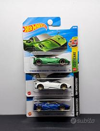 Hot Wheels Lotto 3x Pagani Huayra Roadster 3 Color
