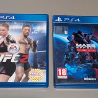 ps4: UFC2 (Mass effect venduto)