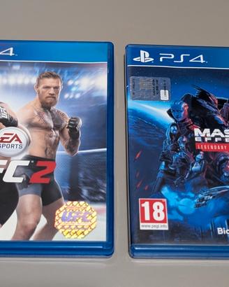 ps4: UFC2 (Mass effect venduto)