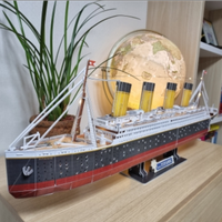Puzzle 3D Titanic con luci LED - Modellino 1/305