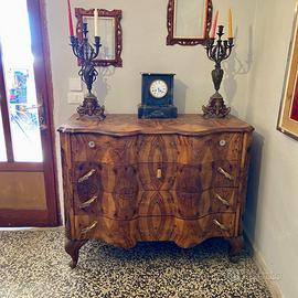 CASSETTONE IN RADICA di NOCE anni 50 Conservato