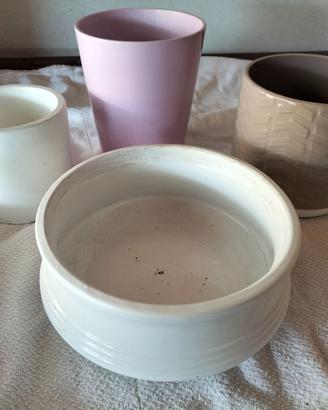 SET DI 4 VASETTI IN CERAMICA PER VASETTI DI FIORI