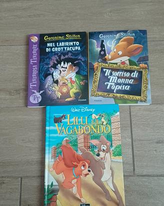 libri Geronimo Stilton + Llilli e il Vagabondo
