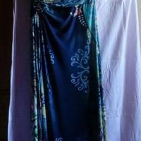 Vestito estivo lungo blu