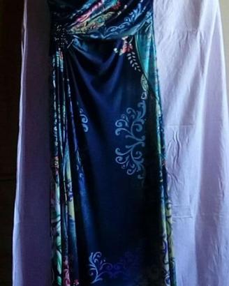 Vestito estivo lungo blu