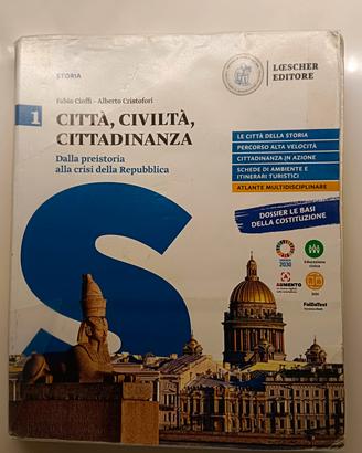 Libro scolastico CITTÀ, CIVILTÀ, CITTADINANZ