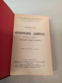 MANUALE DI ANTROPOLOGIA CRIMINALE