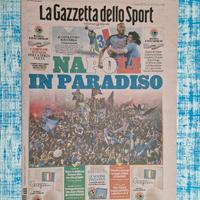 Quotidiani, riviste e poster scudetto Napoli