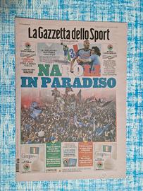 Quotidiani, riviste e poster scudetto Napoli