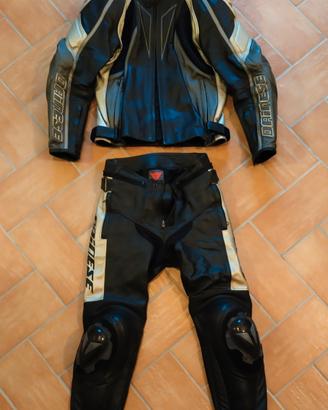 Tuta moto due pezzi Dainese 46/48