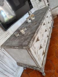 credenza cassettiera stile provenzale shabby 