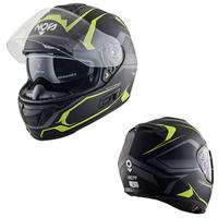 CASCO INTEGRALE MOTO NOS NS7F FIBRA VETRO GIALLO