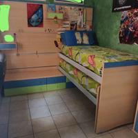 Cameretta Parete letti scorrevoli 230*210