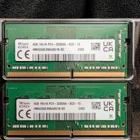 RAM 8 GB DDR4 3200 MHz SO-DIMM (2 x 4 GB) Sk Hynix