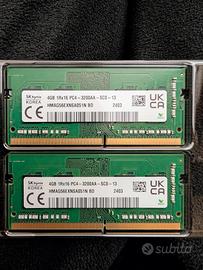 RAM 8 GB DDR4 3200 MHz SO-DIMM (2 x 4 GB) Sk Hynix