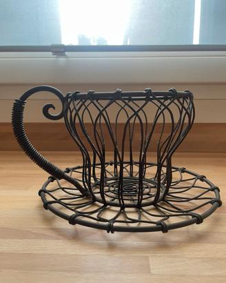 Decorazione candelabro ferro battuto
