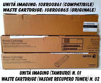 TAMBURO E VASCHE RECUPERO TONER