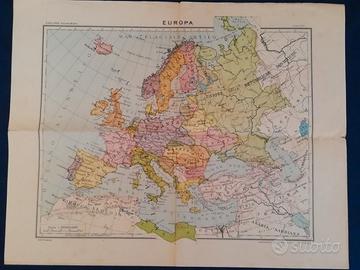 Cartina geografica dell'Europa Politica