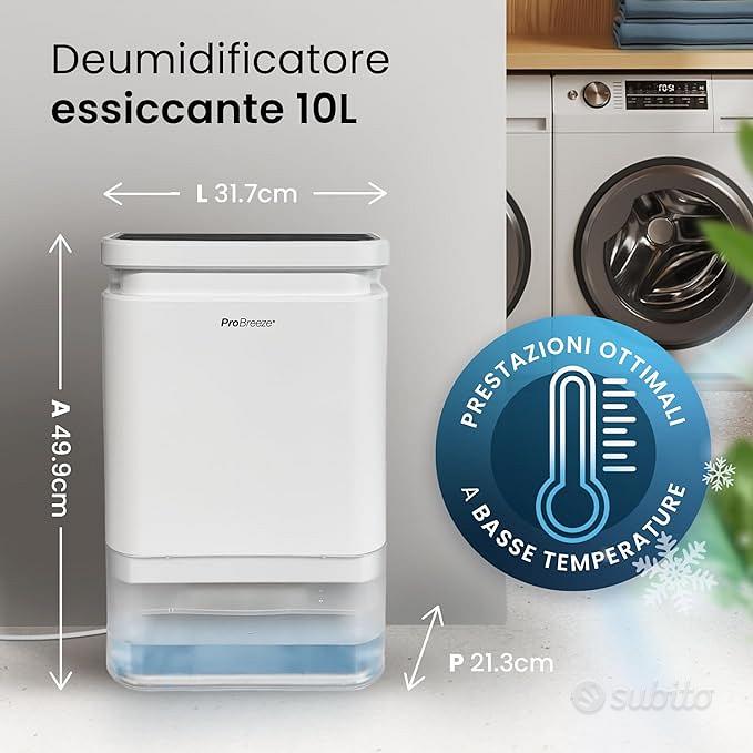 Pro Breeze Deumidificatore Essiccante 10L - Elettrodomestici In vendita a  Roma