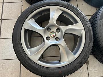 Cerchi in lega 17 originali alfa mito con gomme te