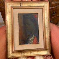 Donna in costume sardo Pulli