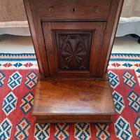 Inginocchiatoio antico in noce massello – Piemonte