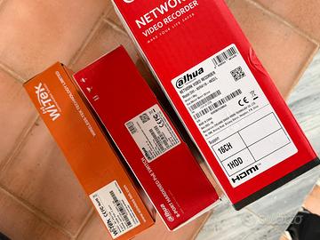 NVR DAHUA 16 ch. + 2 SWITCH 8P + HD 4TB