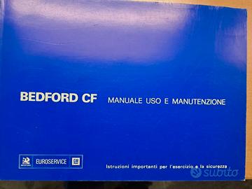 Libretto uso e manutenzione Bedford Cf